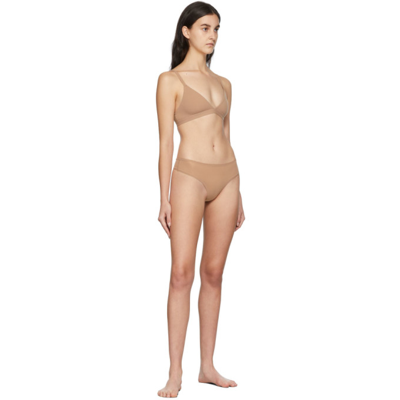 Shop Skims Tan Fits Everybody Thong In Sienna
