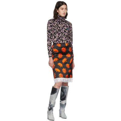 Kimhēkim Blue Denim Printed Tall Boots In B&k Print