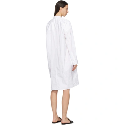 Shop Givenchy White Chain Shirt Dress In 100-white