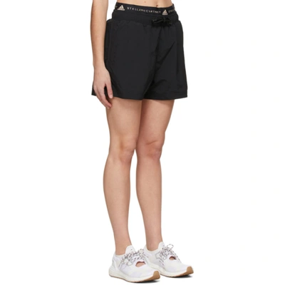 Shop Adidas By Stella Mccartney Black Sportswear Shorts