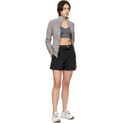 Shop Adidas By Stella Mccartney Black Sportswear Shorts