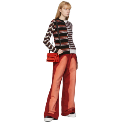 Shop Marni Multicolor 3d-stitch Sweater In Mxr92 Wine