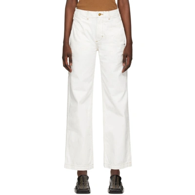 Shop B Sides White Cinch Jeans