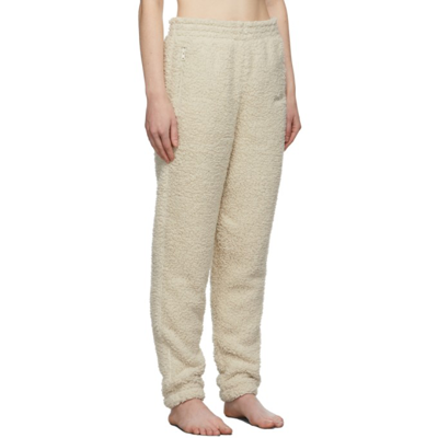 Buy SKIMS Off-white Teddy Jogger Lounge Pants - Desert At 71% Off