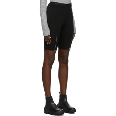 Shop Alyx Black Waistband Sport Biker Shorts In Blk0001 Black