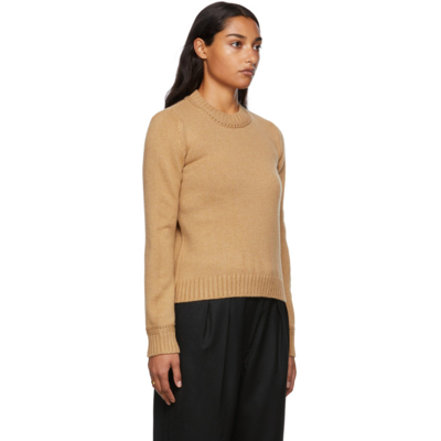 Shop Apc Tan Helena Sweater In Cab Camel