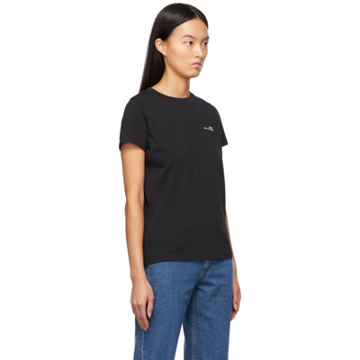 Shop Apc Black Item T-shirt In Lzz Black