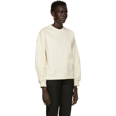 Shop Caes Off-white Organic Cotton Sweatshirt In Off White