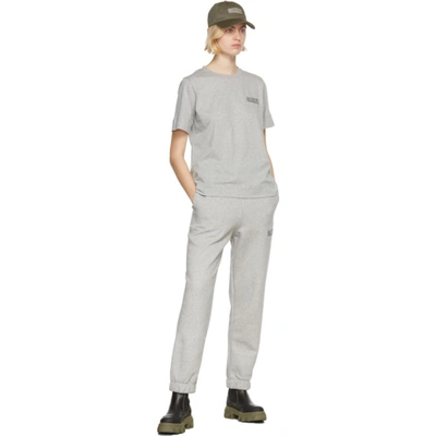 Shop Ganni Grey Software Isoli Elasticized Lounge Pants In 921 Paloma Melange