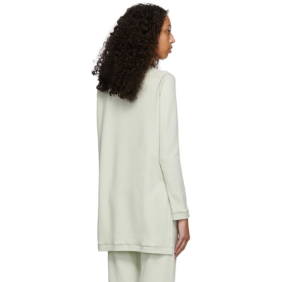 Jil Sander Green Wool & Nylon Long Sleeve T-shirt In 056 Light M