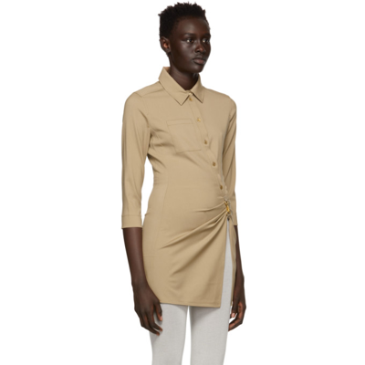 Shop Jacquemus Beige 'la Tunique Jocou' Long Sleeve Shirt In 150 Beige