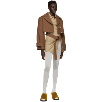 Shop Jacquemus Beige 'la Tunique Jocou' Long Sleeve Shirt In 150 Beige