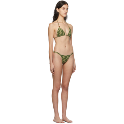 Shop Akoia Green Ulu Bikini In Camo