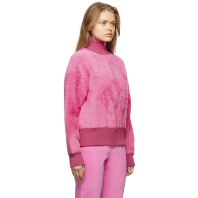 Shop Jacquemus Pink 'le Blouson Neve' Jacket In 430 Pink
