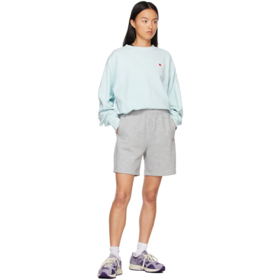 Shop Alo Yoga Grey Accolade Sport Shorts In Athletic Heather Gre