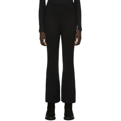 Shop Caes Black Relaxed Knitted Trousers
