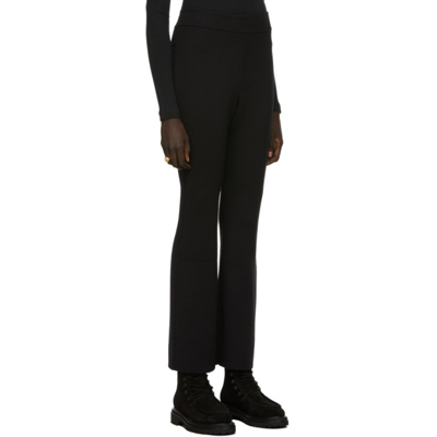 Shop Caes Black Relaxed Knitted Trousers