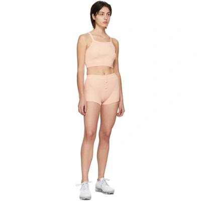 Shop Live The Process Pink Knit Bralette Sport Top In R14 Creme