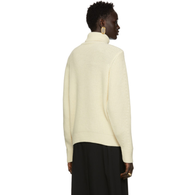 Shop Caes Off-white Merino Wool Turtleneck In Ivory