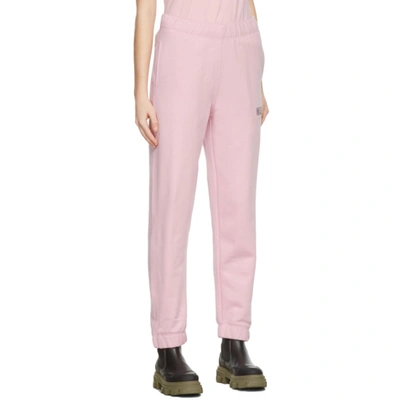 Shop Ganni Pink Software Isoli Elasticized Lounge Pants In 465 Sweet Lilac