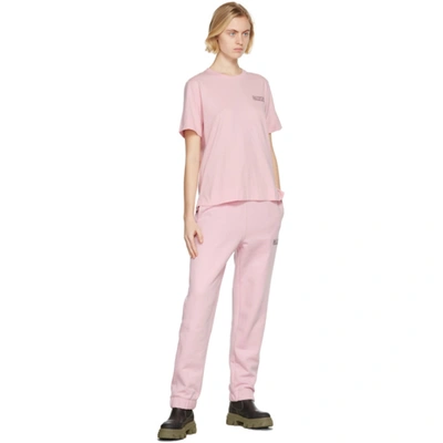 Shop Ganni Pink Software Isoli Elasticized Lounge Pants In 465 Sweet Lilac