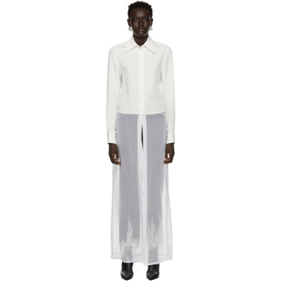 Peter Do White Silk Night Blouse | ModeSens