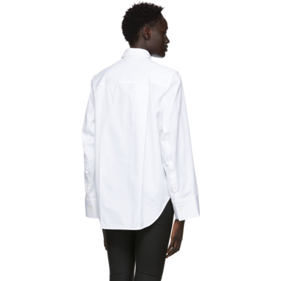 Shop Totême White Heavy Cotton Shirt In 100 White