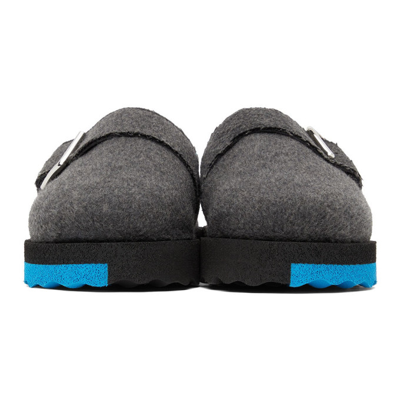 Shop Off-white Grey Comfort Slippers In Grey/blue