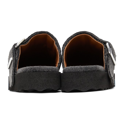 Shop Off-white Grey Comfort Slippers In Grey/blue