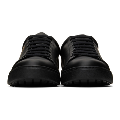 Shop Ferragamo Black Gancini Number Sneakers In 005 Nero