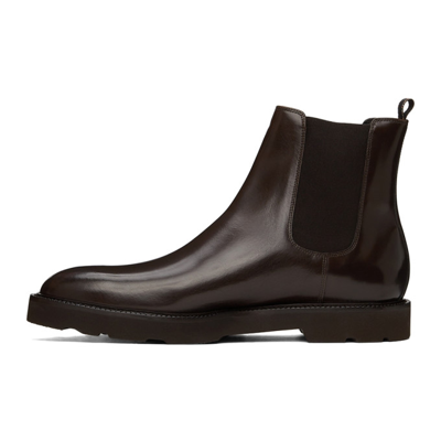 Shop Paul Smith Brown Leather Linton Boots In 68 Browns