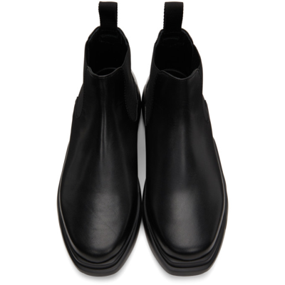Shop Alyx Leather Mono Chelsea Boots In Blackblk0001