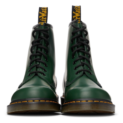 Shop Dr. Martens' Smooth 1460 Boots In Green