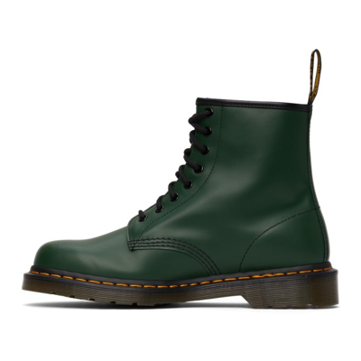 Dr. Martens 1460 Smooth Leather Lace Up Boots In Green