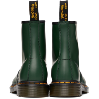 Shop Dr. Martens' Smooth 1460 Boots In Green