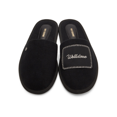 Shop We11 Done Black Logo Wappen Mules