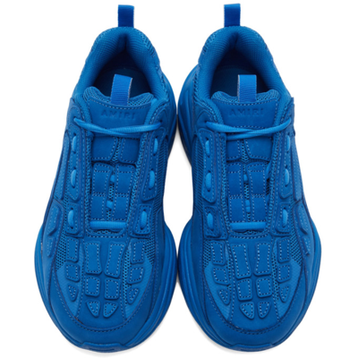 Shop Amiri Bone Runner Sneakers In Royal Blue