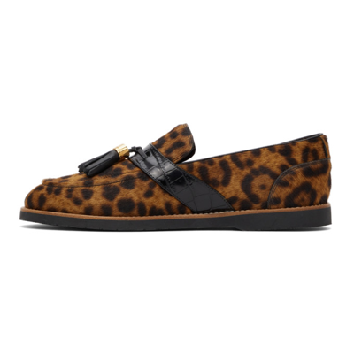 Shop Human Recreational Services Brown & Black Del Rey Leopard Loafers