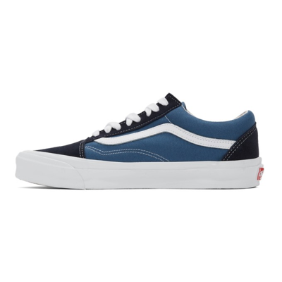 Shop Vans Blue Og Old Skool Lx Sneakers In Navy