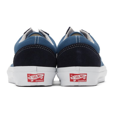 Shop Vans Blue Og Old Skool Lx Sneakers In Navy