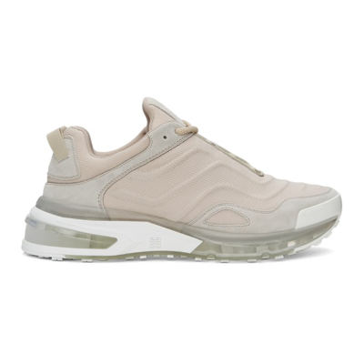 Shop Givenchy Off-white Giv 1 Light Runner Sneakers In 156-cream