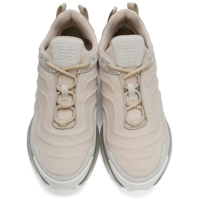 Shop Givenchy Off-white Giv 1 Light Runner Sneakers In 156-cream