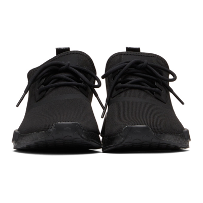 Shop Adidas Originals Black Nmd_r1 Primeblue Sneakers In Cr Blk/blk