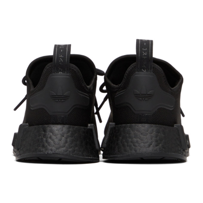 Shop Adidas Originals Black Nmd_r1 Primeblue Sneakers In Cr Blk/blk