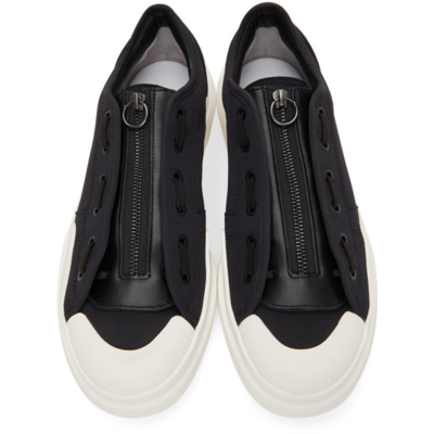 Shop Y-3 Ajatu Court Low Sneakers In Black/white