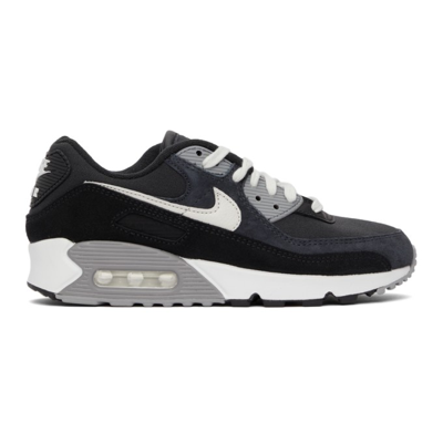 Moreel pin vod Nike Air Max 90 Premium Suede And Leather-trimmed Canvas Sneakers In Black  | ModeSens