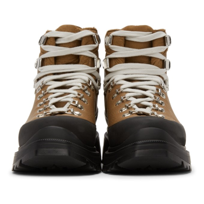 Shop Canada Goose Tan Journey Boots In 1222 Tan/bl