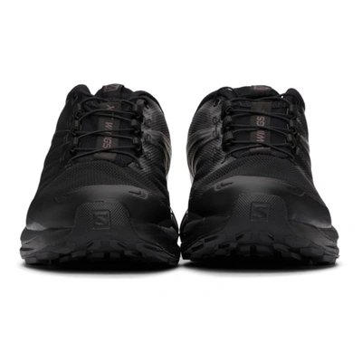 Shop Salomon Xt-wings 2 Advanced Sneakers In Black/ Madder Brown/