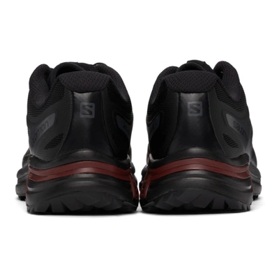 Shop Salomon Xt-wings 2 Advanced Sneakers In Black/ Madder Brown/