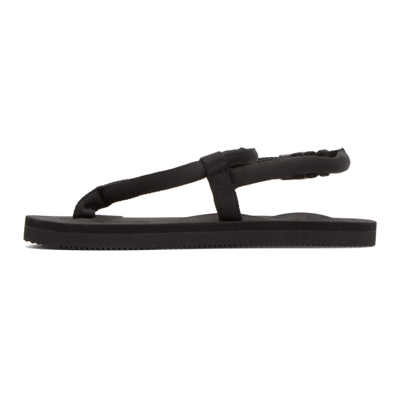 Shop Suicoke Black Kat-2 Sandals
